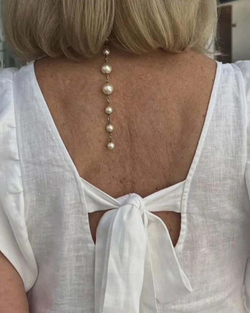NOVARA | Élégante robe sans manches en lin de coton