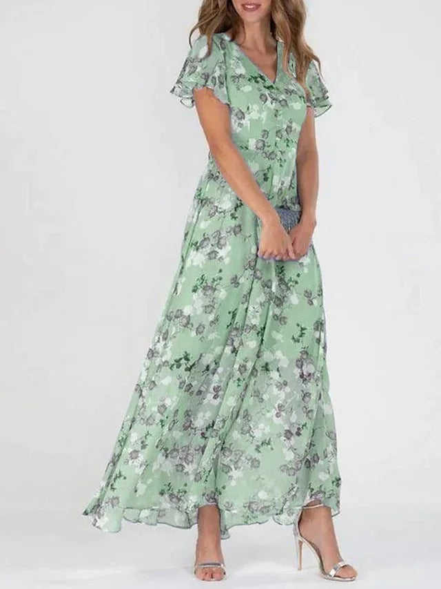 Aurelia | Robe Glamoureuse Couverte au Niveau du Ventre