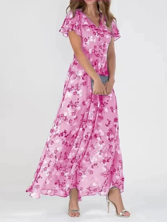 Aurelia | Robe Glamoureuse Couverte au Niveau du Ventre