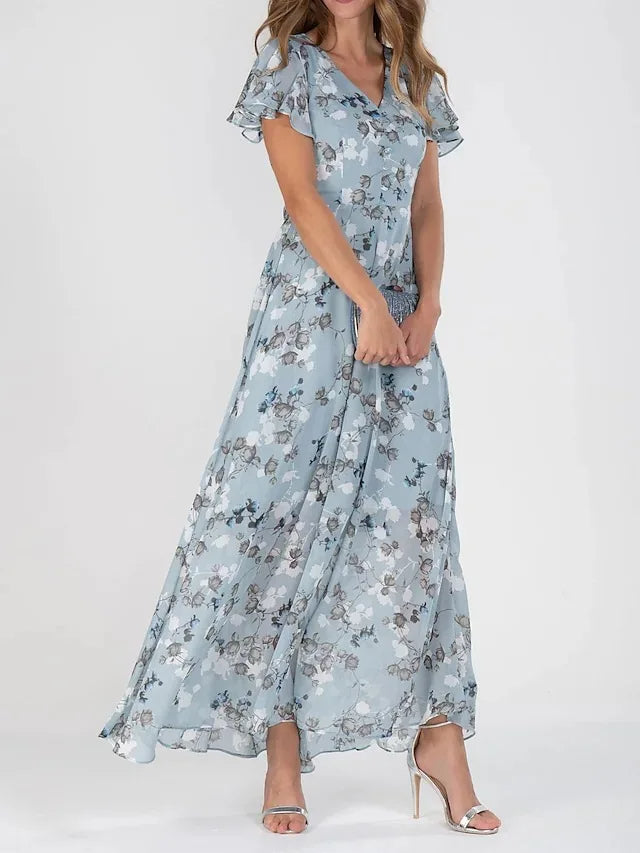 Aurelia | Robe Glamoureuse Couverte au Niveau du Ventre