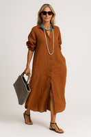 Novara| Robe ample en lin
