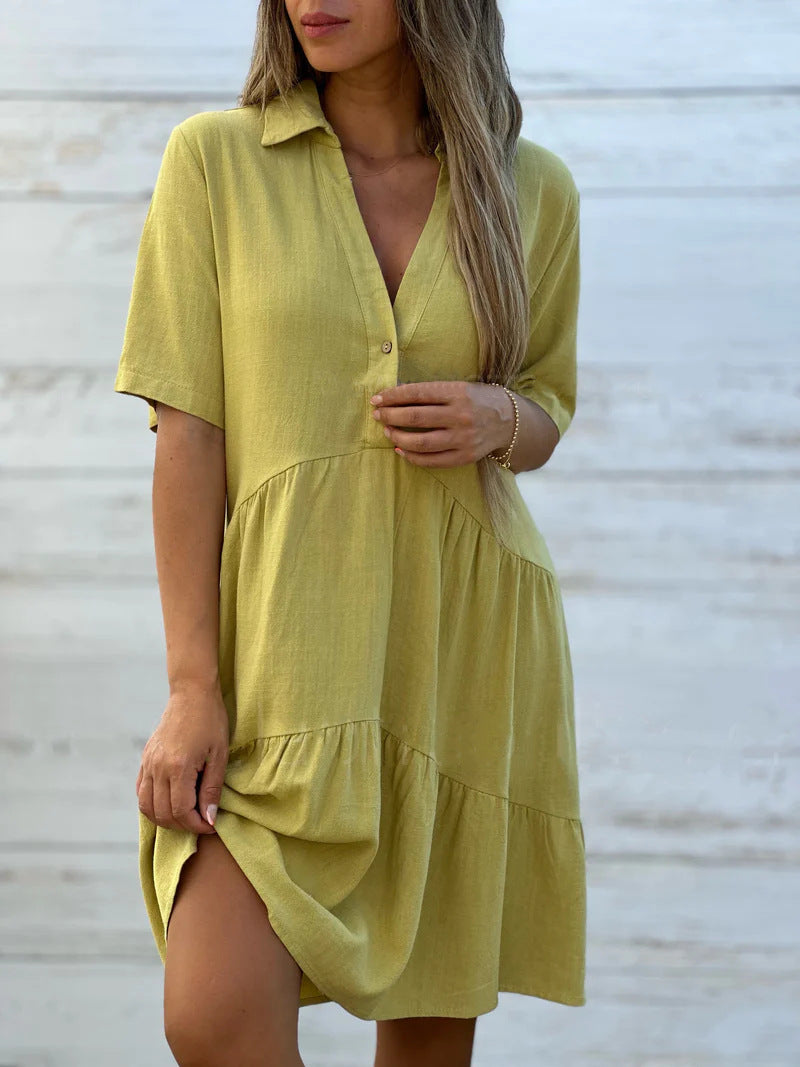 Novara | Robe d'été décontractée en lin