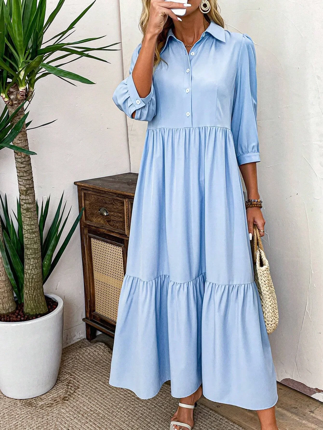 Novara | Robe chemise fluide