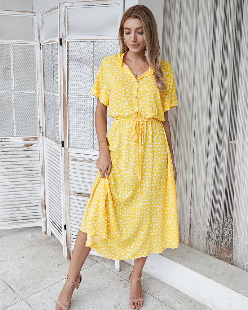 Novara | Robe d'été style chemise