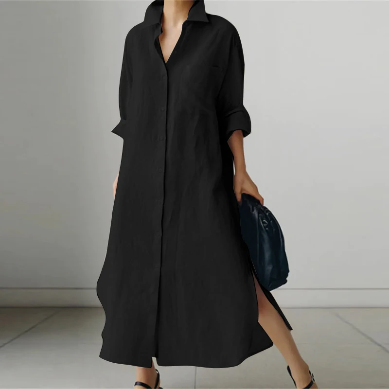 Novara | Robe chemise oversize décontractée