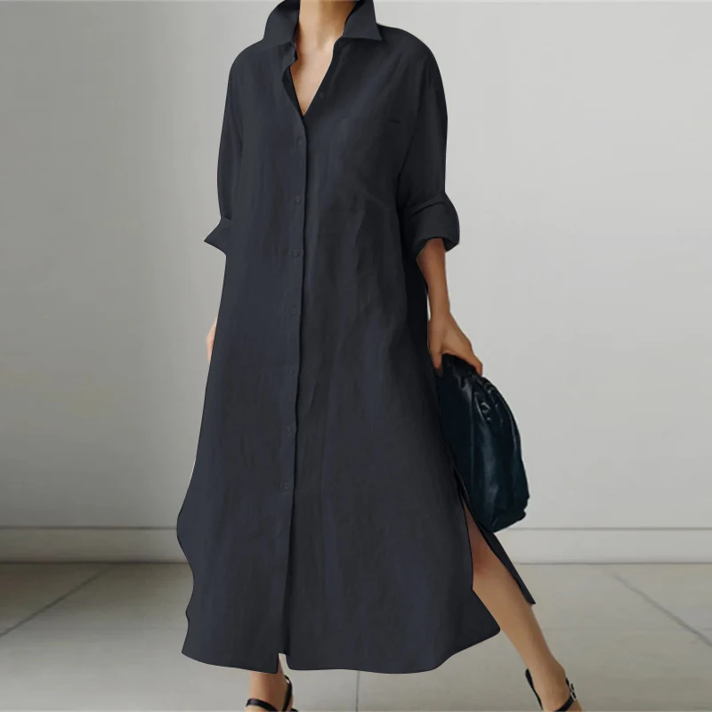 Novara | Robe chemise oversize décontractée