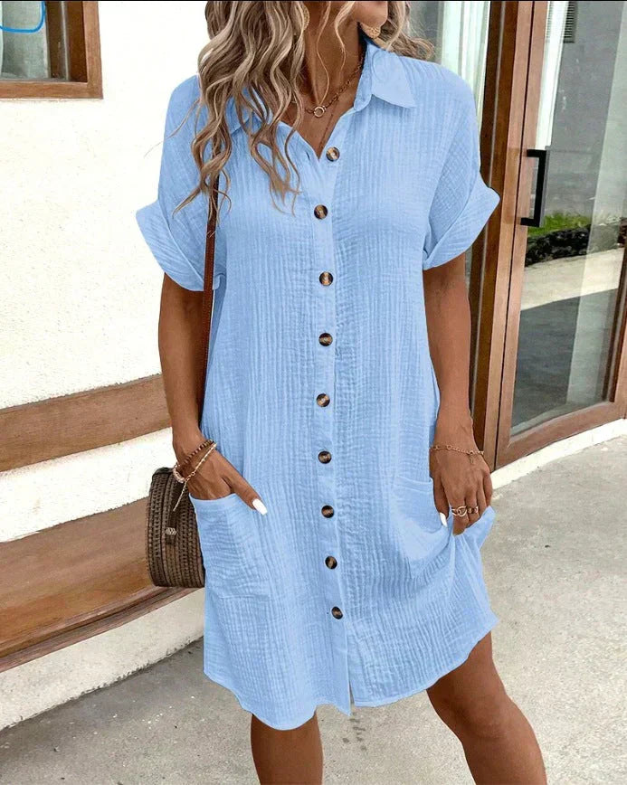 Novara | Robe polo oversize en tissu