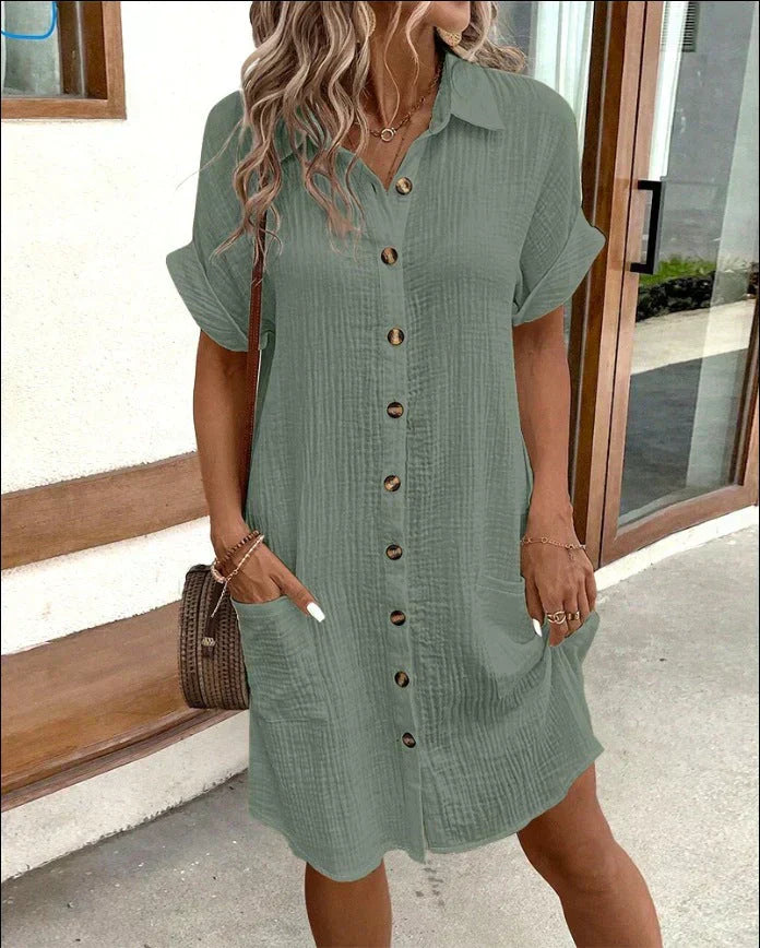 Novara | Robe polo oversize en tissu