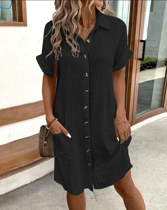 Novara | Robe polo oversize en tissu