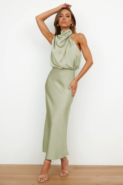 Valeria |  Robe Longue avec Col Halter