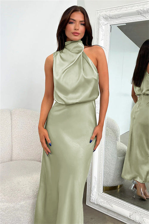 Valeria |  Robe Longue avec Col Halter