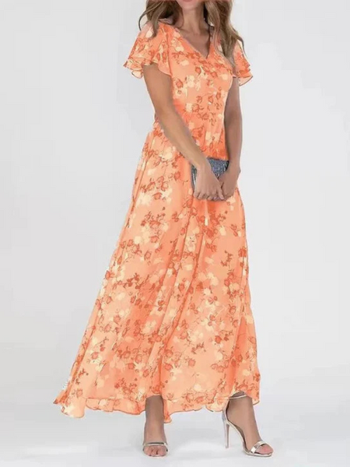 Aurelia | Robe Glamoureuse Couverte au Niveau du Ventre