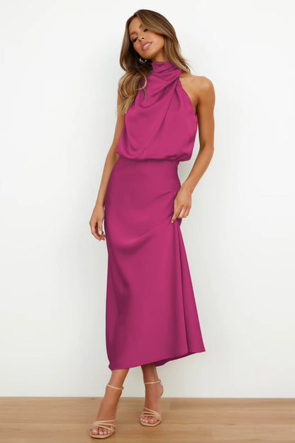 Valeria |  Robe Longue avec Col Halter