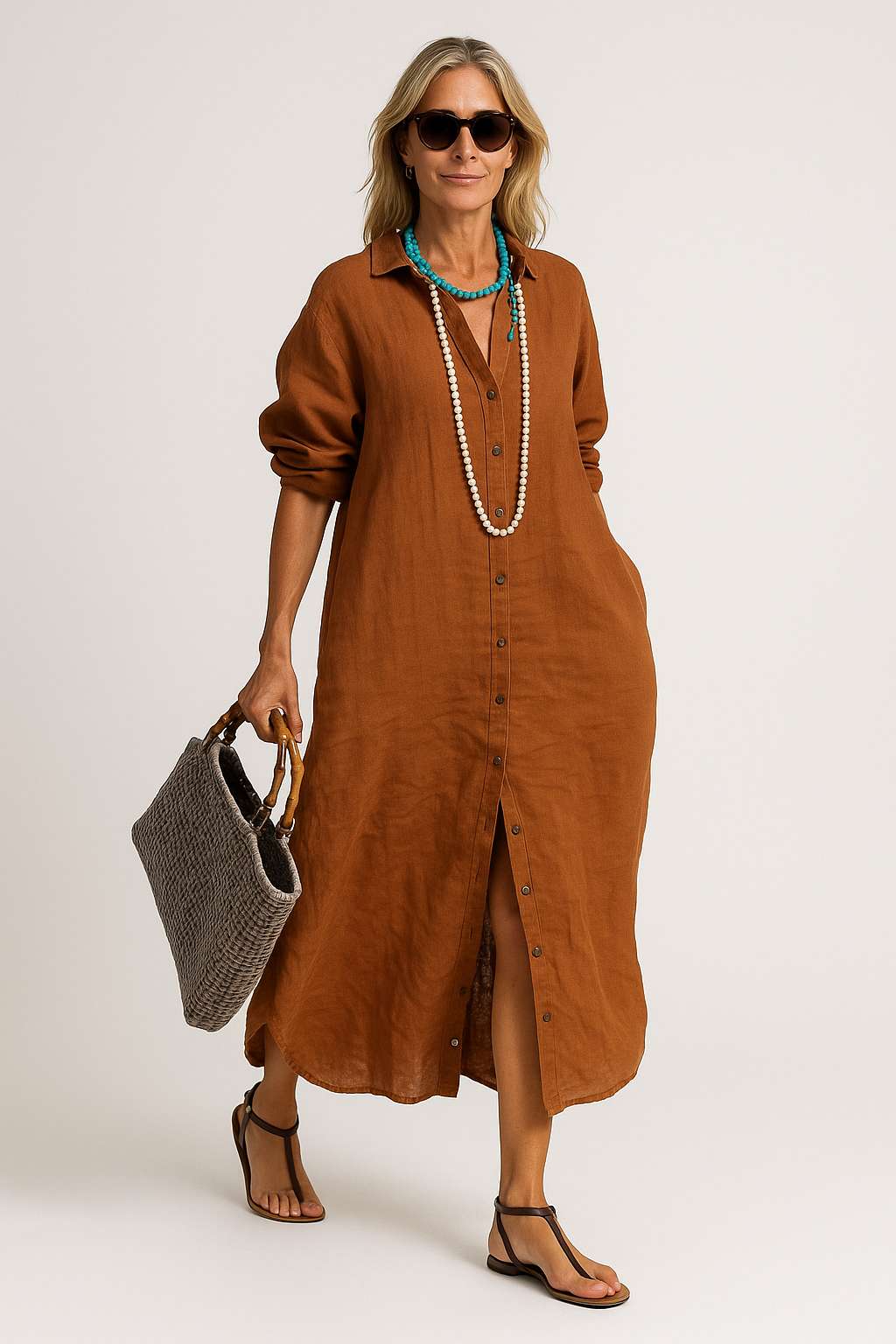 Novara| Robe ample en lin