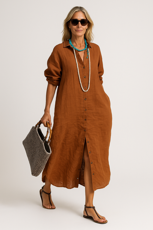 Novara| Robe ample en lin