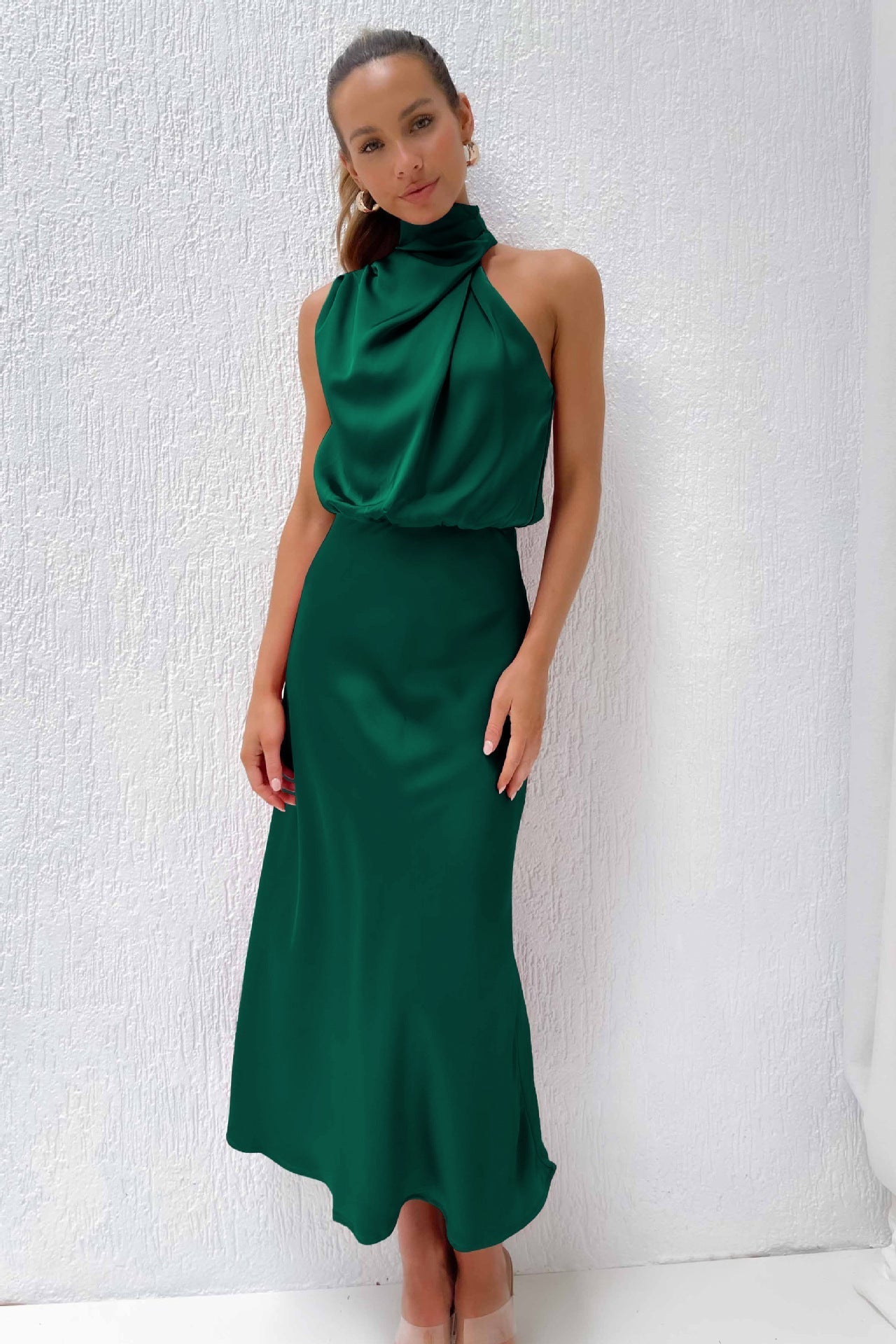 Valeria |  Robe Longue avec Col Halter
