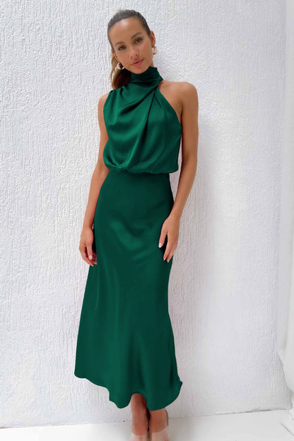 Valeria |  Robe Longue avec Col Halter