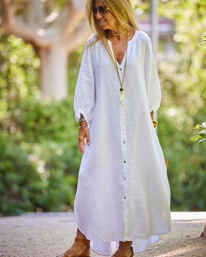 Novara| Jolie robe légère en lin