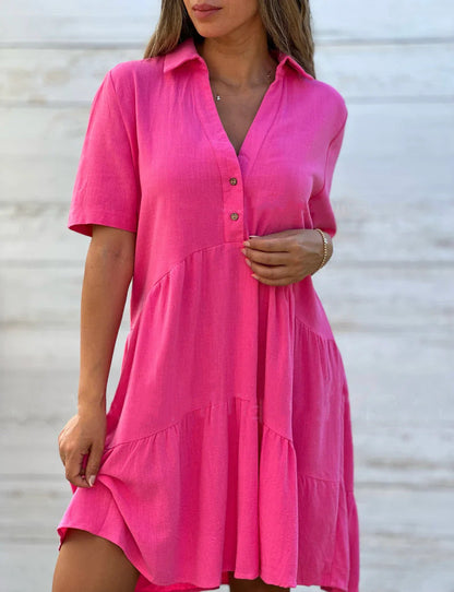Novara | Robe d'été décontractée en lin