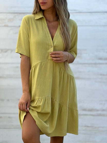 Novara | Robe d'été décontractée en lin