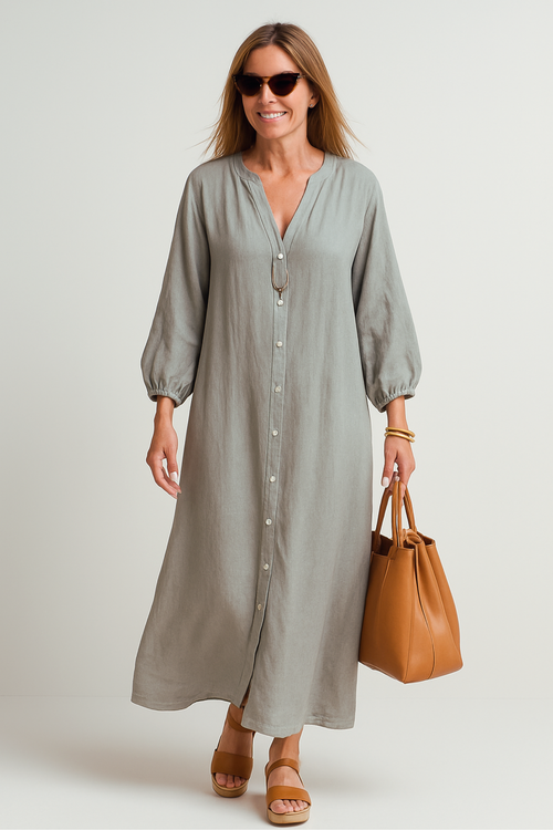 Novara| Jolie robe légère en lin