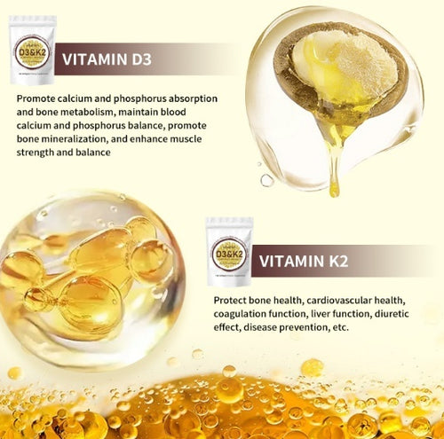 NovaraLabs ™ Vitamin D3 + K2 Capsules
