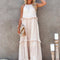 Sarah | Robe Maxi Volant Halter (Presque épuisé)