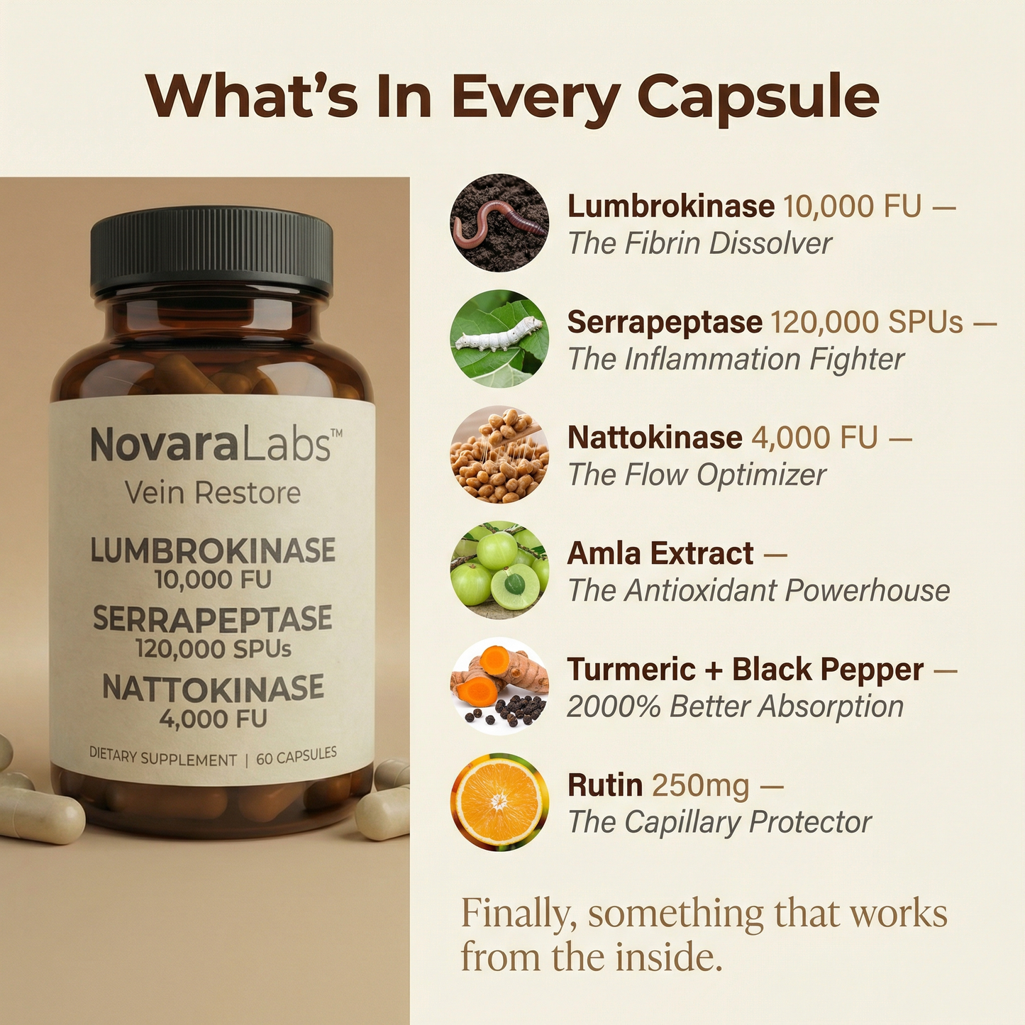 Vein Restore™ | Triple-Enzyme Circulation Support